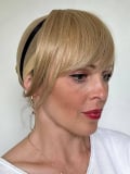 Frange Bangie Bikiwig en fibre synthétique : effet cheveux naturel, bandeau réglable anti-glisse, résistante à la chaleur 150-18