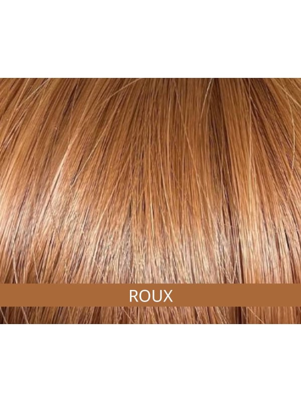 Frange Bangie en fibre synthétique — look naturel, bandeau réglable anti-glisse