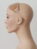 Bandeau sous volumateur anti-dérapant et ajustable, doux pour cuir chevelu sensible, à porter sous perruque ou volumateur.