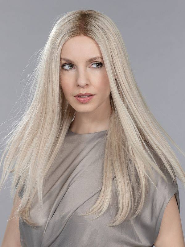 Découvrez Diamond Mono — perruque longue 100% Remy Hair, discrète et coiffable