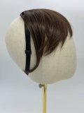 Frange Bangie Bikiwig en fibre synthétique : effet cheveux naturel, bandeau réglable anti-glisse, résistante à la chaleur 150-18