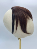 Frange Bangie Bikiwig en fibre synthétique : effet cheveux naturel, bandeau réglable anti-glisse, résistante à la chaleur 150-18
