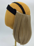 Couronne de cheveux Krownie Bikiwig en fibre synthétique thermo 180°C, effet carré naturel, idéale sous turban, bonnet ou chapea