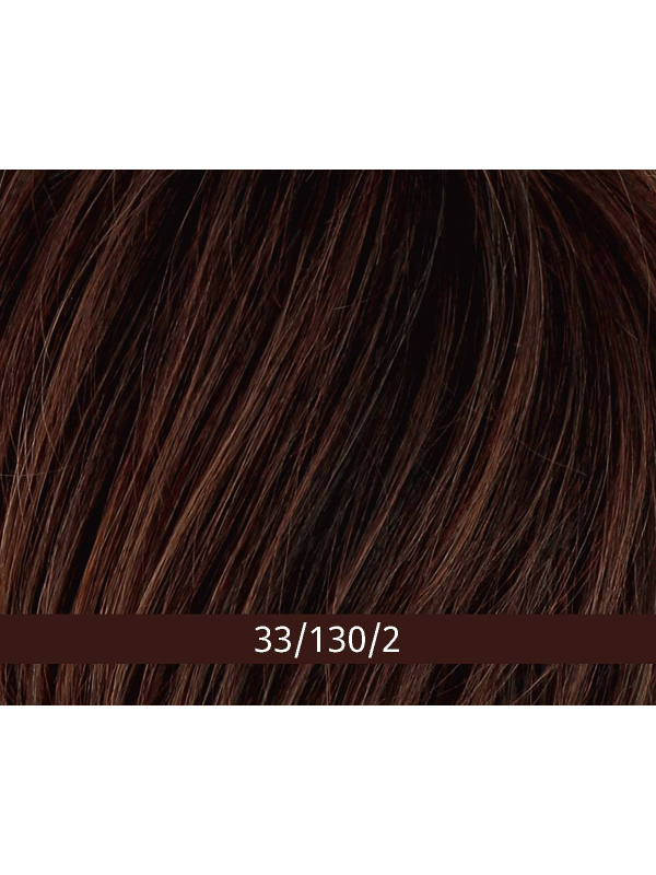 Perruque Ginger Mono Lace Small Gisela Mayer : coupe courte effilée, mono lace discret, volume naturel, taille 52-53 cm.