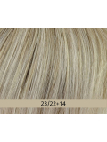 Perruque Gisela Mayer Riva Mono Lace Small : coupe courte effilée avec frange, fibre synthétique, petite taille 52–53 cm.