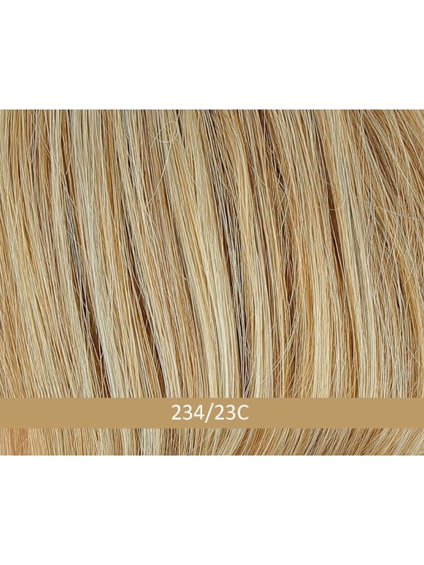 Perruque Tatjana Mono Large Gisela Mayer : carré naturel avec frange, grandes tailles 58–60 cm, look féminin et discret.