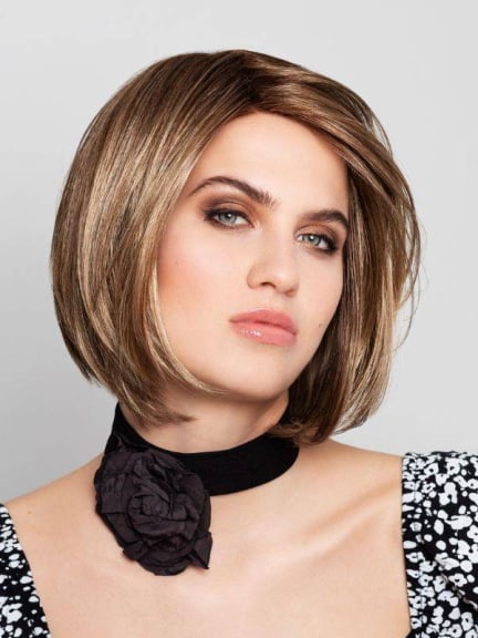 Fashion Page Large - Perruque carré mi-long naturelle, tour de tête 57,5 cm