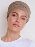 Turban Viva Twin Set Christine Headwear : bonnet + bandeau amovible, coton/viscose, maintien confortable pour alopécie et chimio