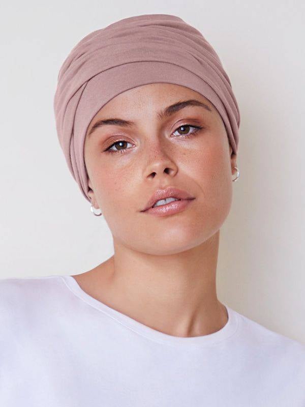 Bonnet turban Viva Câlin Christine Headwear en coton/viscose, doux et respirant, pour cuir chevelu sensible (alopécie, chimio).