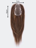 Volumateur Add In Ellen Wille en cheveux naturels Remy Hair, long 30-38 cm, base 7x16 cm, coiffable au lisseur ou boucleur.