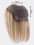 Volumateur Orbit Ellen Wille en cheveux naturels Remy Hair, carré long 28-34 cm, bordure frontale invisible, monture 29x24 cm