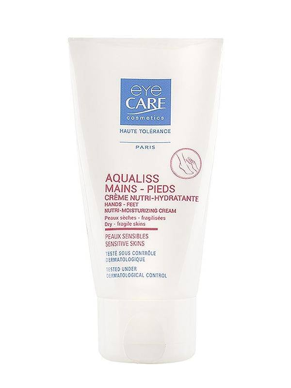Aqualiss le soin Eye Care, crème nutri-hydratante mains et pieds très secs, film protecteur non gras, recommandée en oncologie.