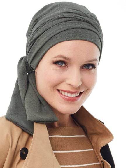 Foulard Mayte en viscose — motifs audacieux, pans longs à nouer