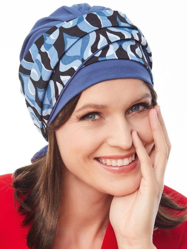 Set Maya — Bonnet turban avec bandeau réversible (95% viscose)