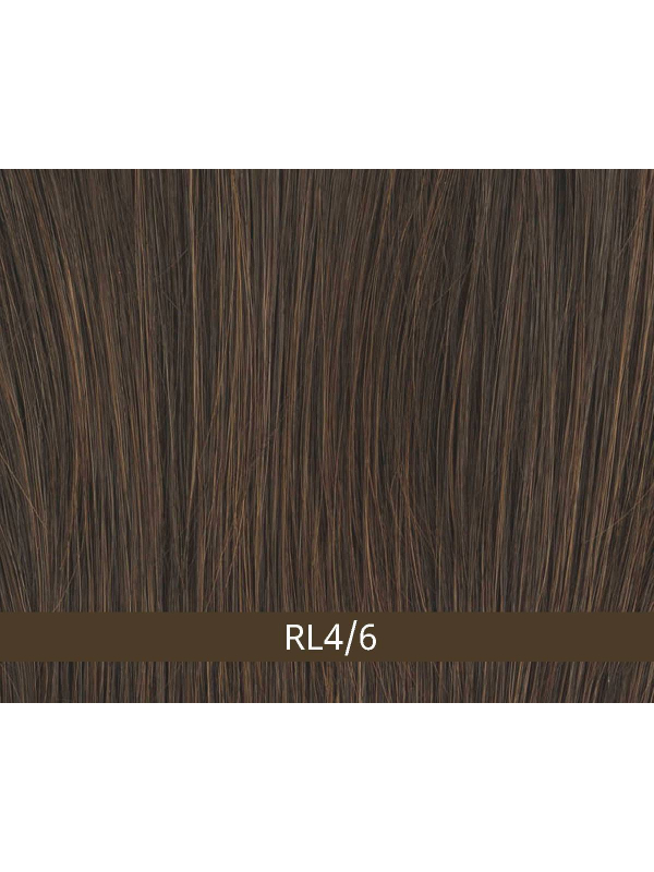 Adoptez Nature Call Mono Lace : perruque mi‑longue lisse, frange côté et bordure frontale invisible