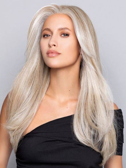 Perruque Nature Deluxe Long : cheveux ultra-longs lisses, bordure frontale invisible