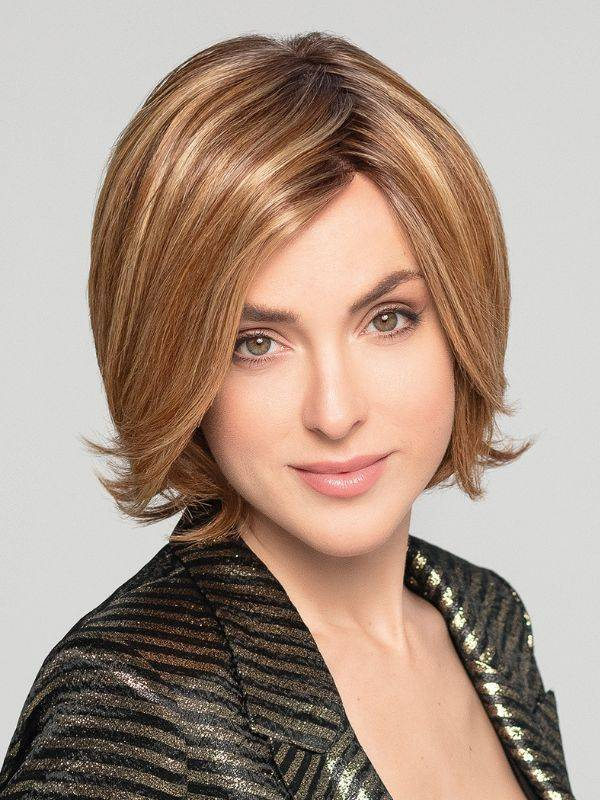 Découvrez Duo Lady — perruque mi-longue, mèches rebelles, 30% Remy Hair, confort médical