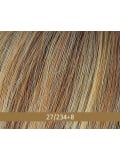 Perruque Duo Selena Lace Part Gisela Mayer : longue, frange dégradée, tulle discret, mélange Remy Hair et fibre thermorésistante