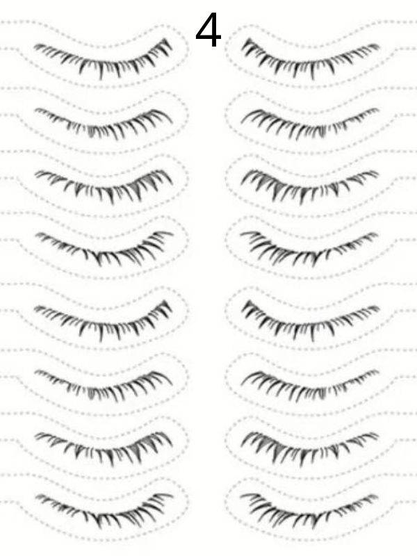 Tatouages cils autocollants pour cils inférieurs : effet naturel, pose à l’eau en 3 secondes, waterproof et longue tenue.