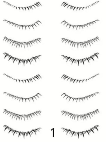 Appliquez Tatouages Cils Autocollants en 3 s — cils inférieurs naturels, waterproof