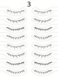 Tatouages cils autocollants pour cils inférieurs : effet naturel, pose à l’eau en 3 secondes, waterproof et longue tenue.