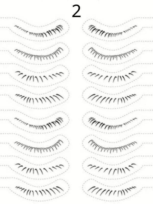 Tatouages cils autocollants pour cils inférieurs : effet naturel, pose à l’eau en 3 secondes, waterproof et longue tenue.