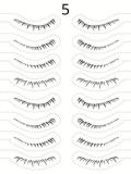 Tatouages cils autocollants pour cils inférieurs : effet naturel, pose à l’eau en 3 secondes, waterproof et longue tenue.