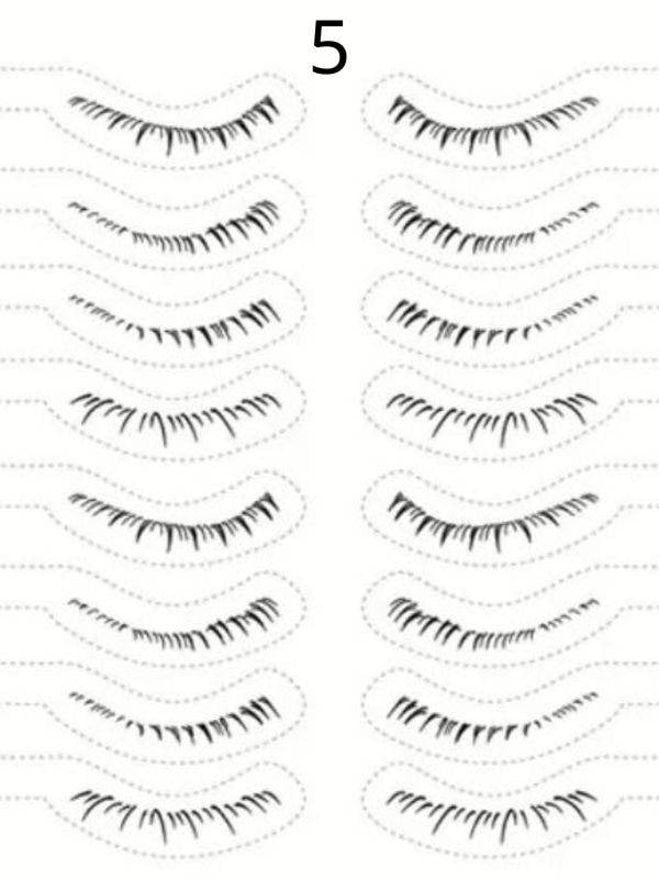 Tatouages cils autocollants pour cils inférieurs : effet naturel, pose à l’eau en 3 secondes, waterproof et longue tenue.