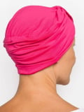 Bonnet chimio Sophia Rosette La Vedette : turban à boucle, volume naturel, viscose douce et respirante, maintien toute la journé