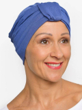 Bonnet chimio Sophia Rosette La Vedette : turban à boucle, volume naturel, viscose douce et respirante, maintien toute la journé
