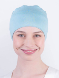 Bonnet chimio de nuit Pipa Rosette La Vedette en viscose, doux et respirant, sans coutures ni élastique