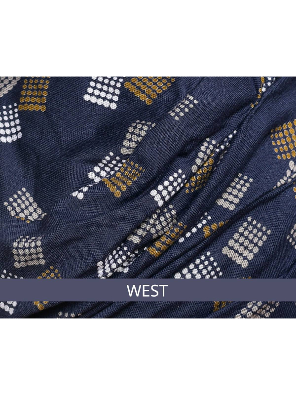 Bonnet chimio Marlene Printed Rosette La Vedette en viscose, sans couture, effet volume, doux pour cuir chevelu sensible