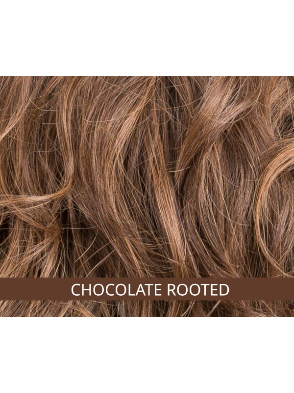 Heaven Mono Part - perruque longue bouclée, fibre résistante jusqu'à 130°C