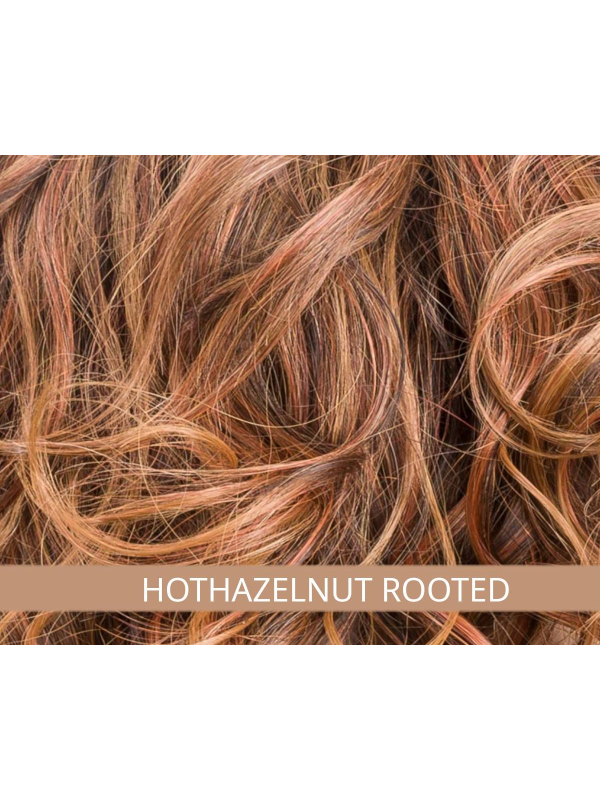 Heaven Mono Part - perruque longue bouclée, fibre résistante jusqu'à 130°C