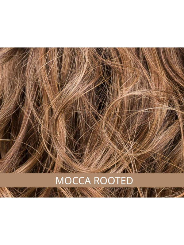 Heaven Mono Part - perruque longue bouclée, fibre résistante jusqu'à 130°C