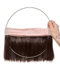 Couronne de cheveux coupe carré 2-en-1 : nuque synthétique thermorésistante, bandeau réglable pour turban, foulard ou bonnet