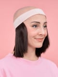 Couronne de cheveux coupe carré 2-en-1 : nuque synthétique thermorésistante, bandeau réglable pour turban, foulard ou bonnet