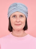 Couronne de cheveux coupe carré 2-en-1 : nuque synthétique thermorésistante, bandeau réglable pour turban, foulard ou bonnet