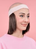 Couronne de cheveux coupe carré 2-en-1 : nuque synthétique thermorésistante, bandeau réglable pour turban, foulard ou bonnet