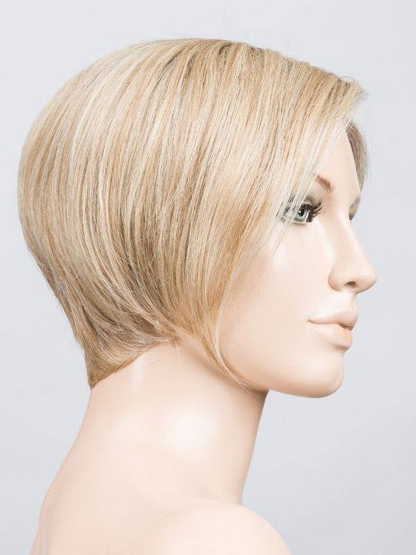 Perruque Amaze Mono Part Ellen Wille : coupe courte asymétrique, frange longue, Prime Hair coiffable 160°C, effet rooted naturel