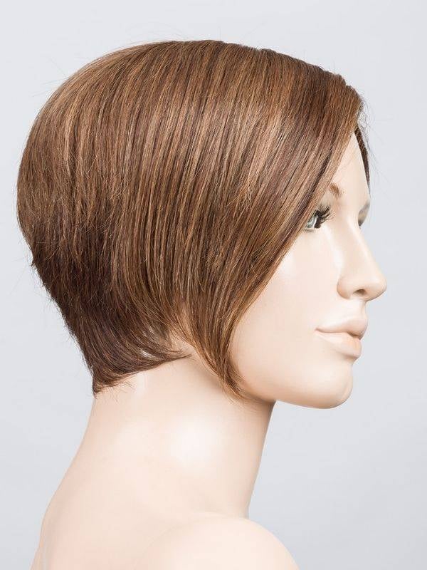 Perruque Amaze Mono Part Ellen Wille : coupe courte asymétrique, frange longue, Prime Hair coiffable 160°C, effet rooted naturel
