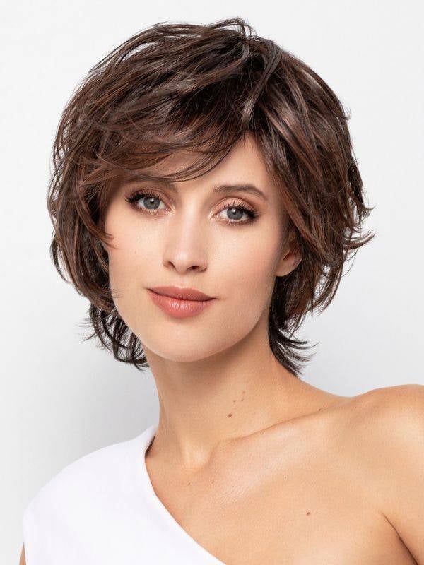 Sun Easy — perruque courte coiffé/décoiffé, volume naturel | Gisela Mayer