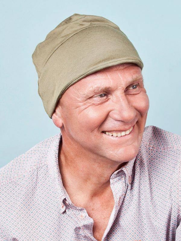 Casquette chimio homme Men's Cap Rosette La Vedette, visière souple, viscose respirante, confort pour cuir chevelu sensible