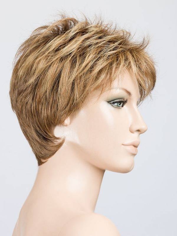 Perruque Bliss Ellen Wille : coupe courte boyish avec frange fine et tulle cinéma, bordure invisible extra longue pour un rendu 