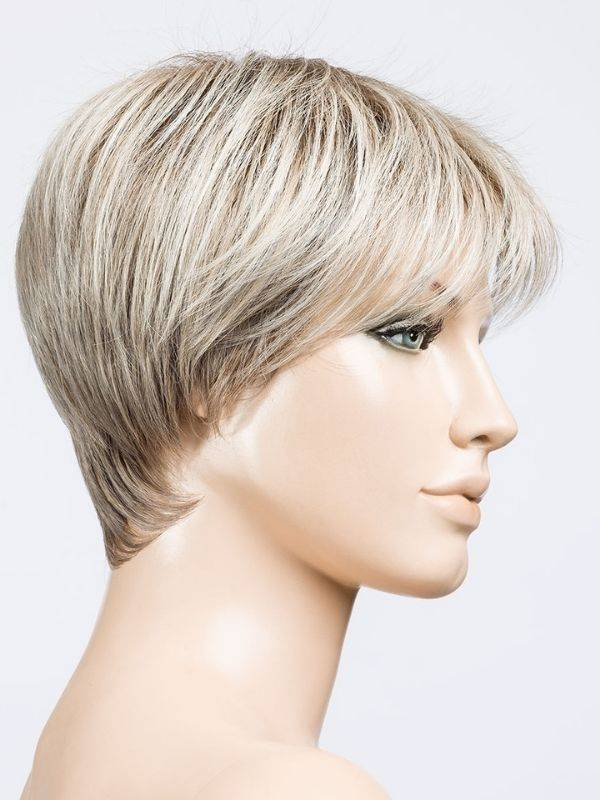 Perruque Elan Ellen Wille : coupe pixie courte, frange asymétrique, fibre thermorésistante et mini lace frontale