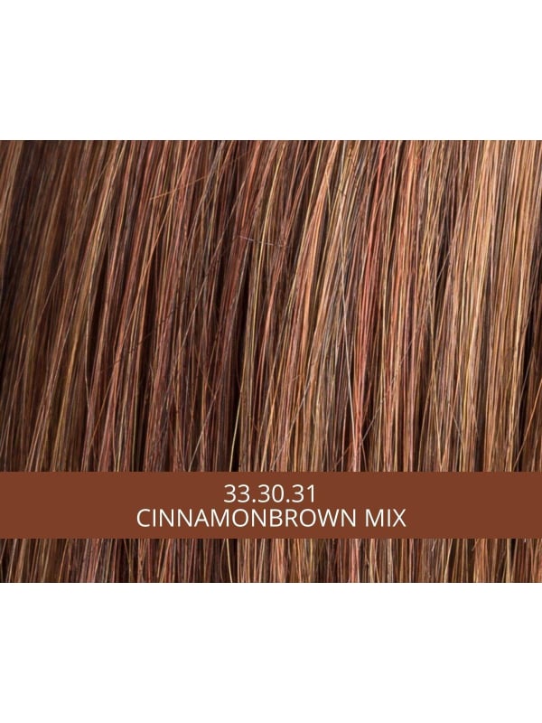 Perruque Flirt Mono Part : carré souple, frange latérale et bordure invisible extra longue