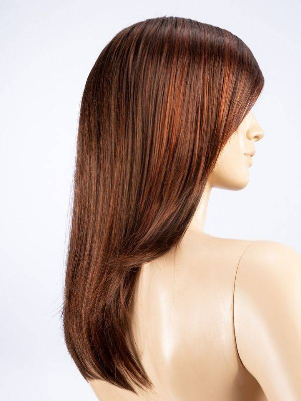 Impress — perruque longue 45 cm, frange raide et coupe effilée