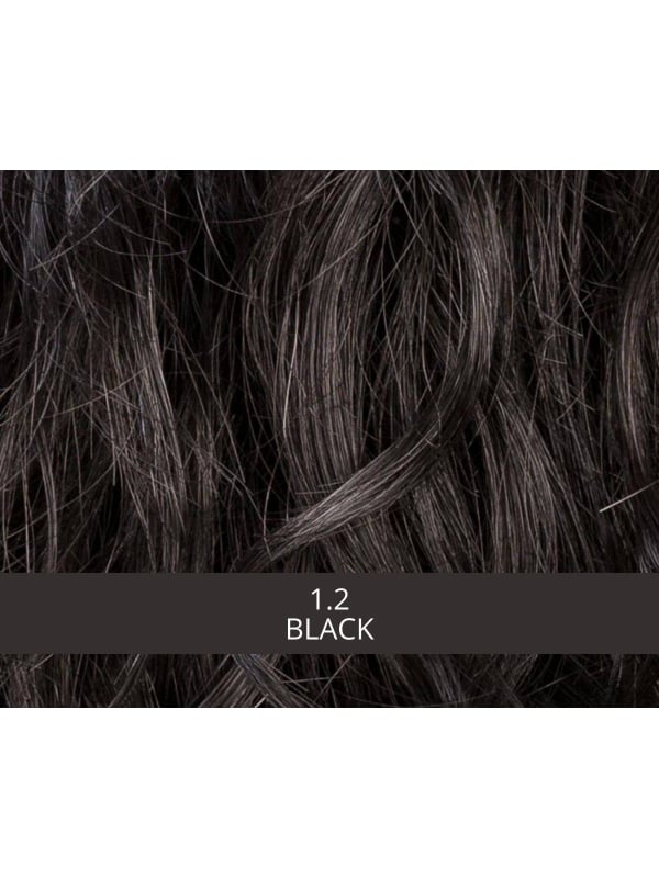 Perruque Turn Mono Part : coupe courte bouclée, volume naturel, effet rooted (racines foncées) ou mix (balayage).