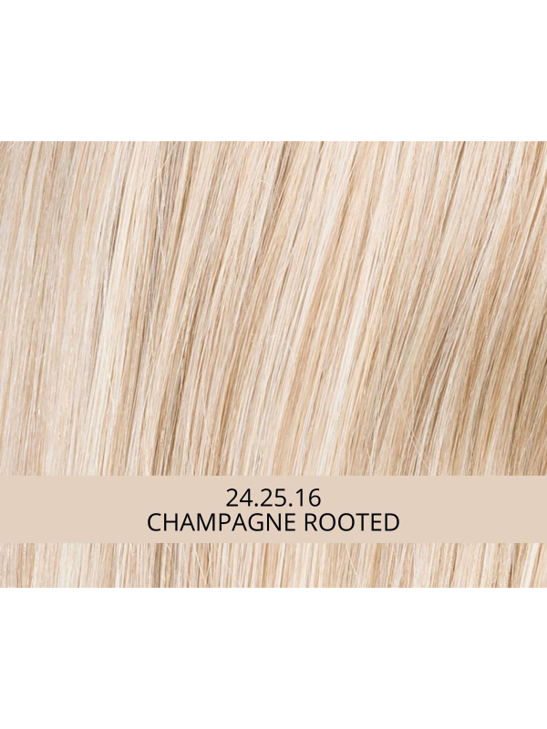 Perruque Turn Mono Part : coupe courte bouclée, volume naturel, effet rooted (racines foncées) ou mix (balayage).