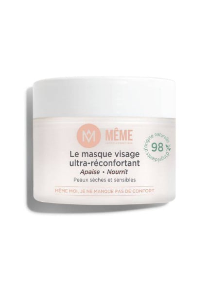 Appliquez le Masque Visage Ultra-réconfortant 50ml — hydratant & apaisant pour peaux sensibles